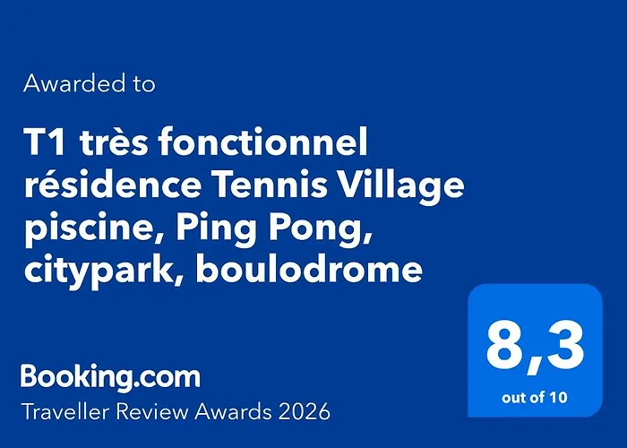 T1 Tres Fonctionnel Tennis Village Piscine, Ping Pong, Citypark, Boulodrome * 아그